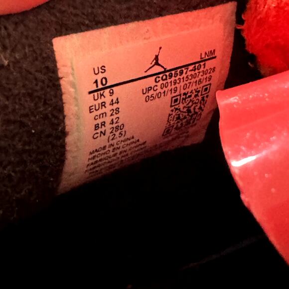 Size 10 - Nike Air Jordan 4 Retro Winter Loyal Blue 2019 Men's Shoes - Picture 7 of 8